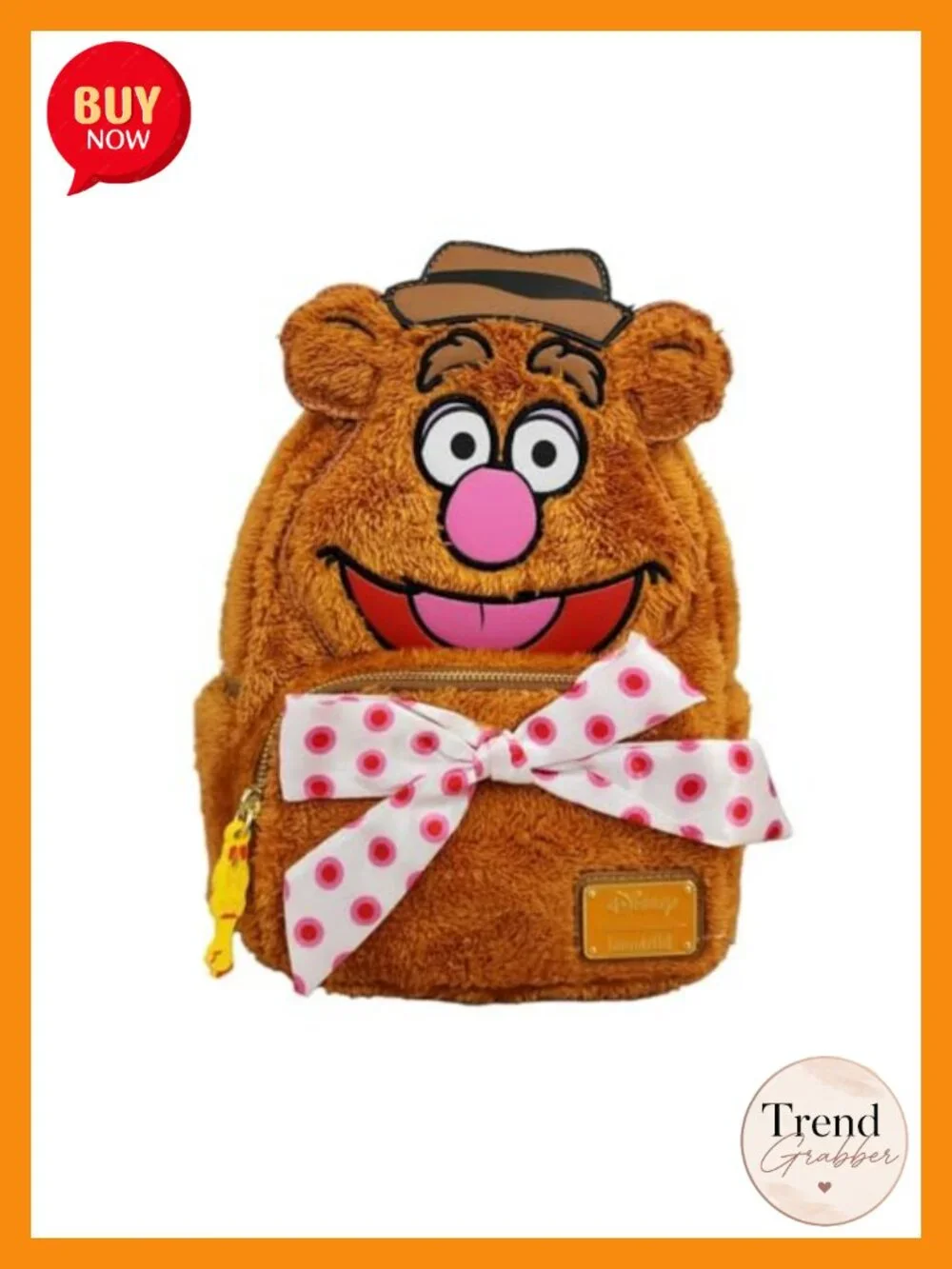 Loungefly Disney Muppets Fozzie Bear Rowlf Cosplay Mini Backpack Purse